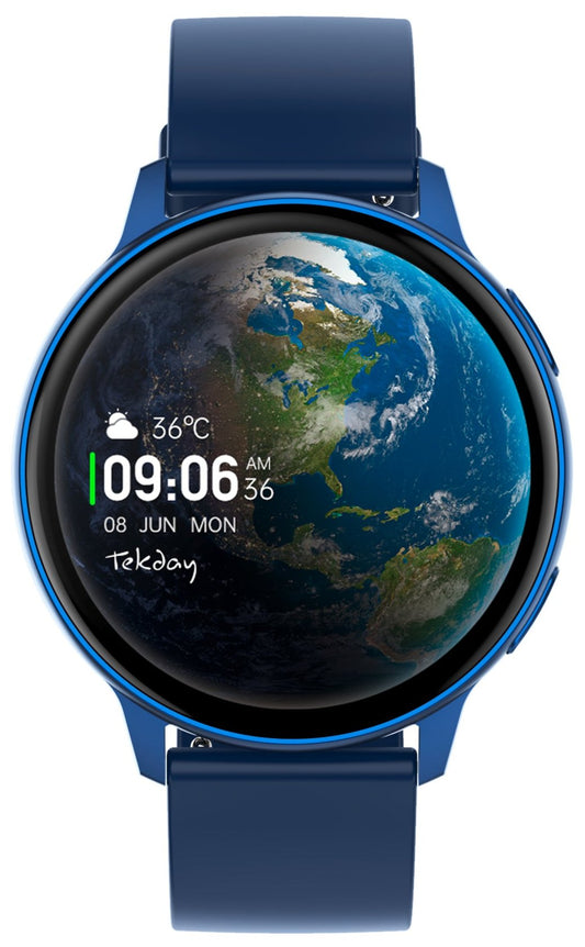 TEKDAY 656540 Smartwatch Blue Silicon Strap