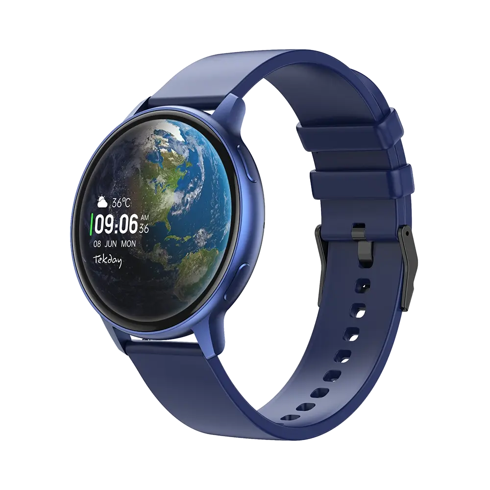 TEKDAY 656540 Smartwatch Blue Silicon Strap