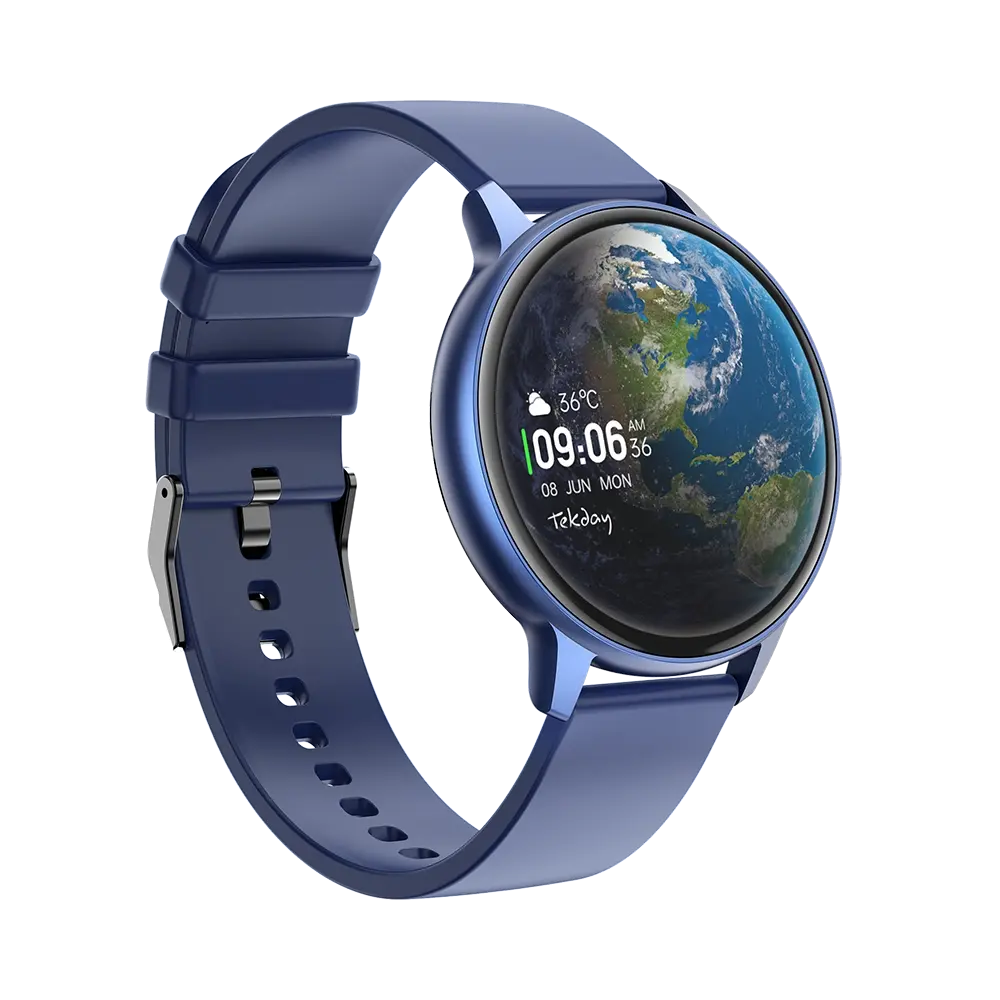 TEKDAY 656540 Smartwatch Blue Silicon Strap