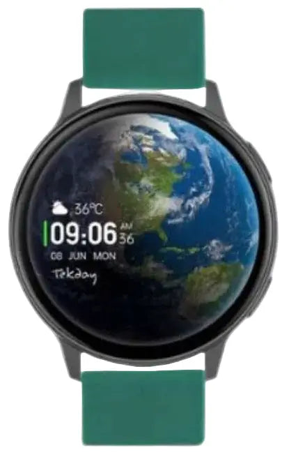 TEKDAY 656562 Smartwatch Green Silicon Strap