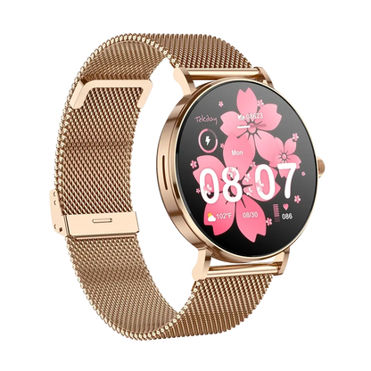 TEKDAY 656565 Smartwatch Rose Gold Stainless Steel Bracelet