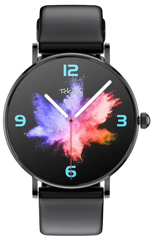TEKDAY 656567 Smartwatch Black Silicon Strap