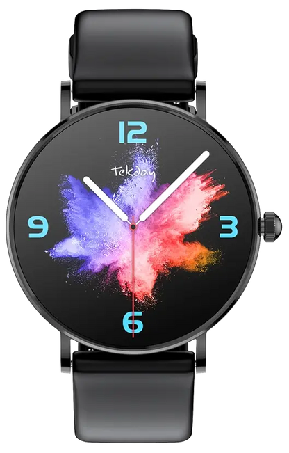 TEKDAY 656567 Smartwatch Black Silicon Strap