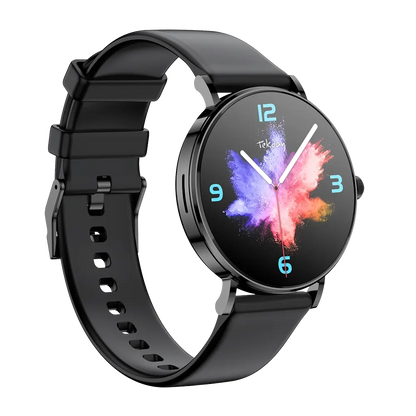 TEKDAY 656567 Smartwatch Black Silicon Strap