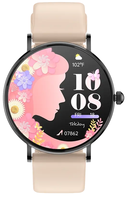 TEKDAY 656568 Smartwatch Nude Silicon Strap