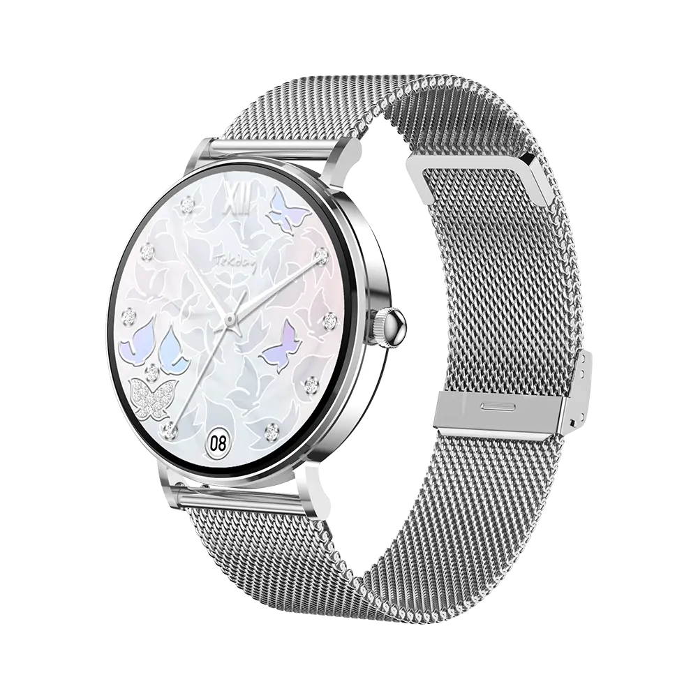 TEKDAY 656569 Smartwatch Silver Stainless Steel Bracelet
