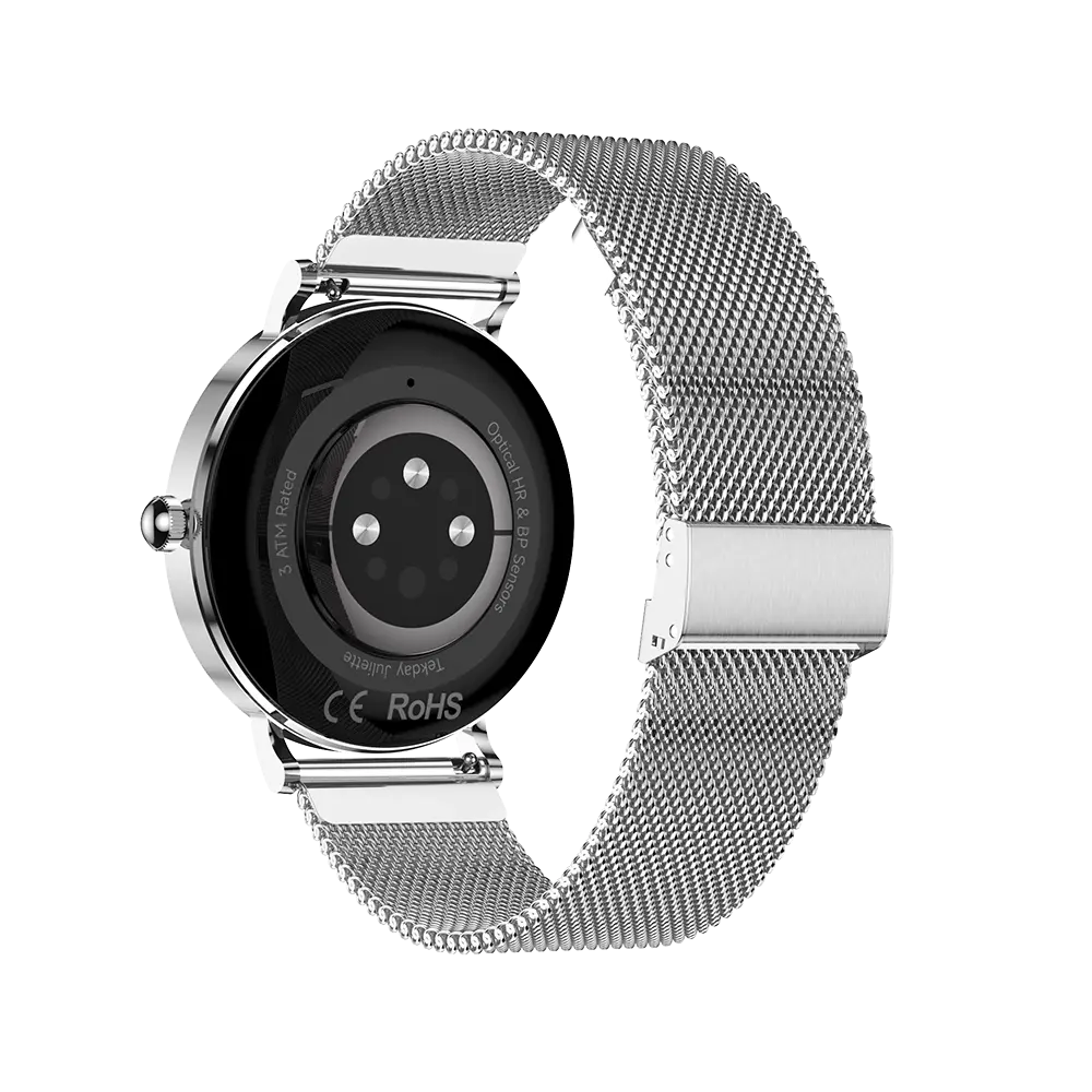 TEKDAY 656569 Smartwatch Silver Stainless Steel Bracelet