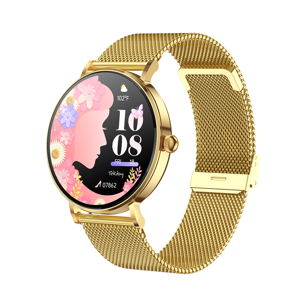 TEKDAY 656570 Smartwatch Gold Stainless Steel Bracelet