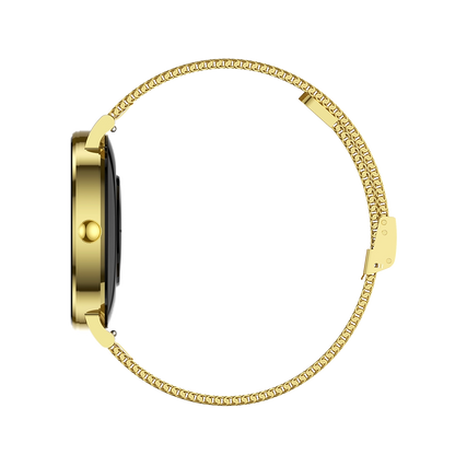 TEKDAY 656570 Smartwatch Gold Stainless Steel Bracelet
