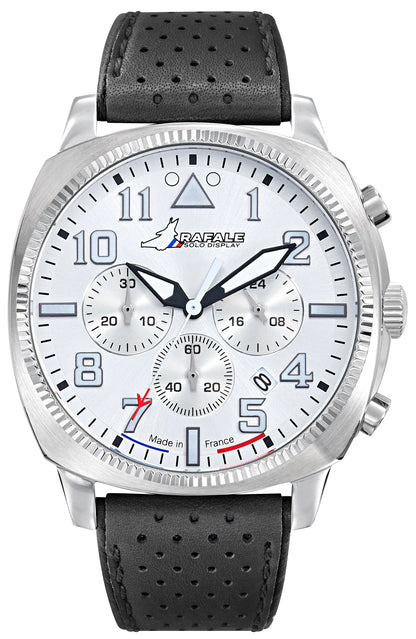 Rafale 666024 Coach Chronograph Black Leather Strap Rafale
