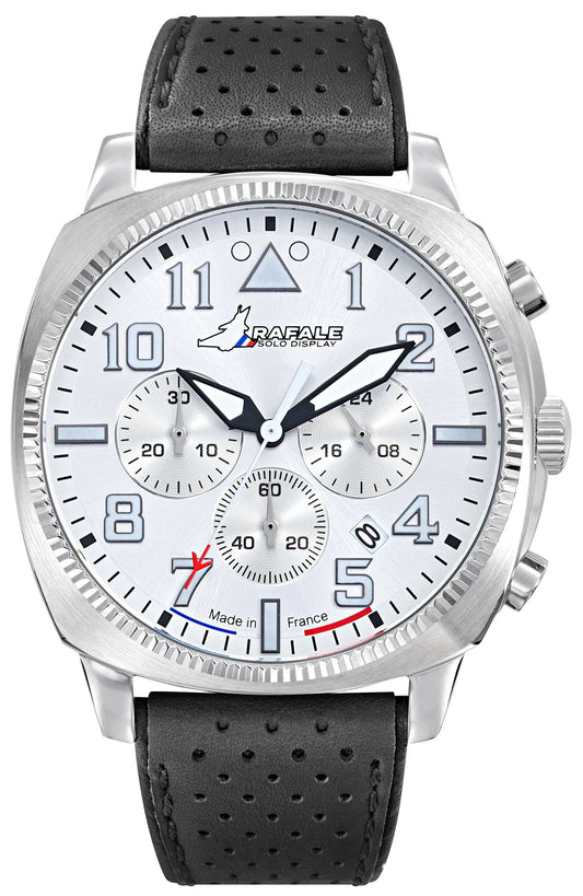 Rafale 666024 Coach Chronograph Black Leather Strap Rafale