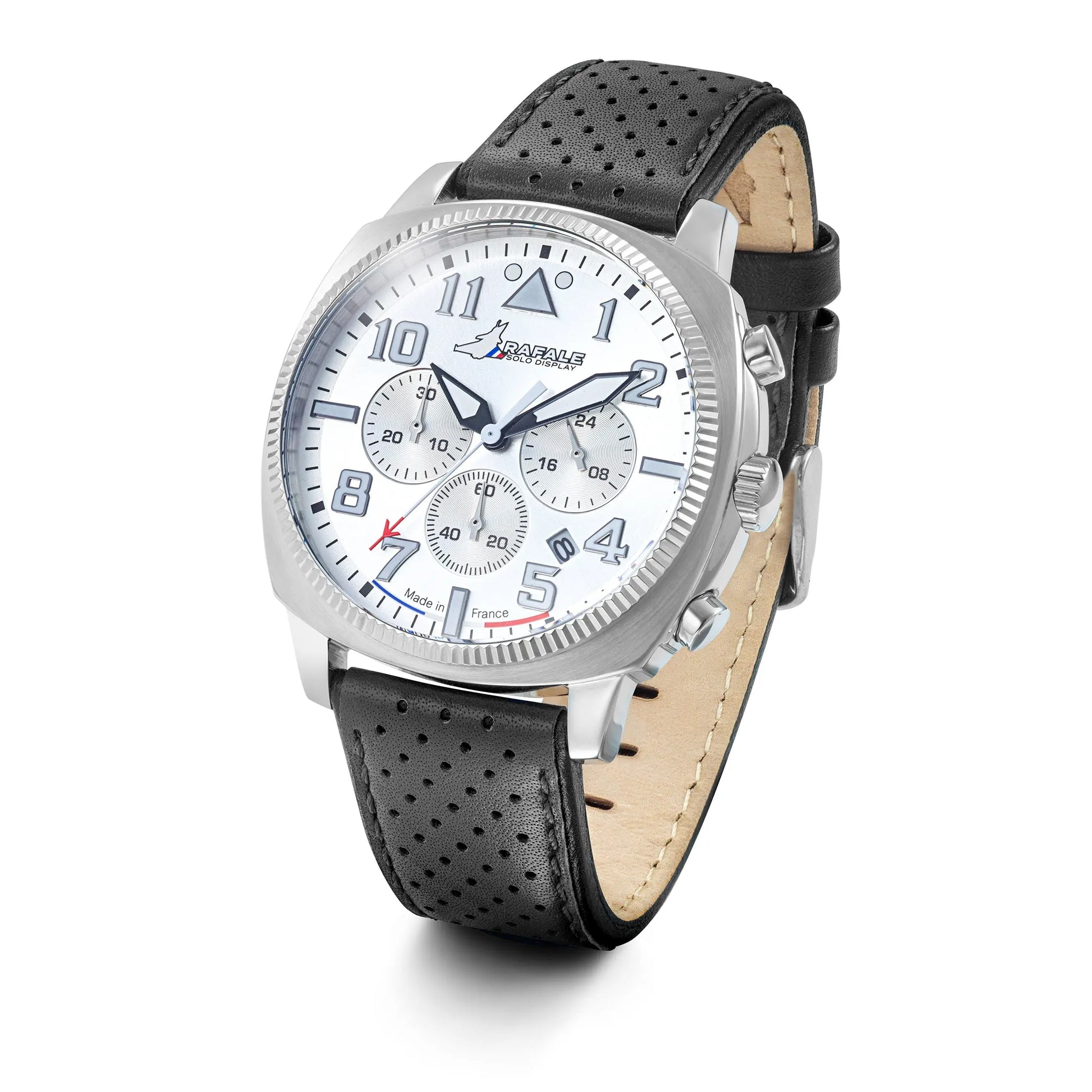 Rafale 666024 Coach Chronograph Black Leather Strap Rafale