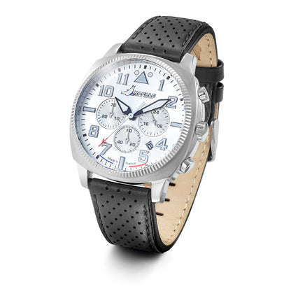 Rafale 666024 Coach Chronograph Black Leather Strap Rafale