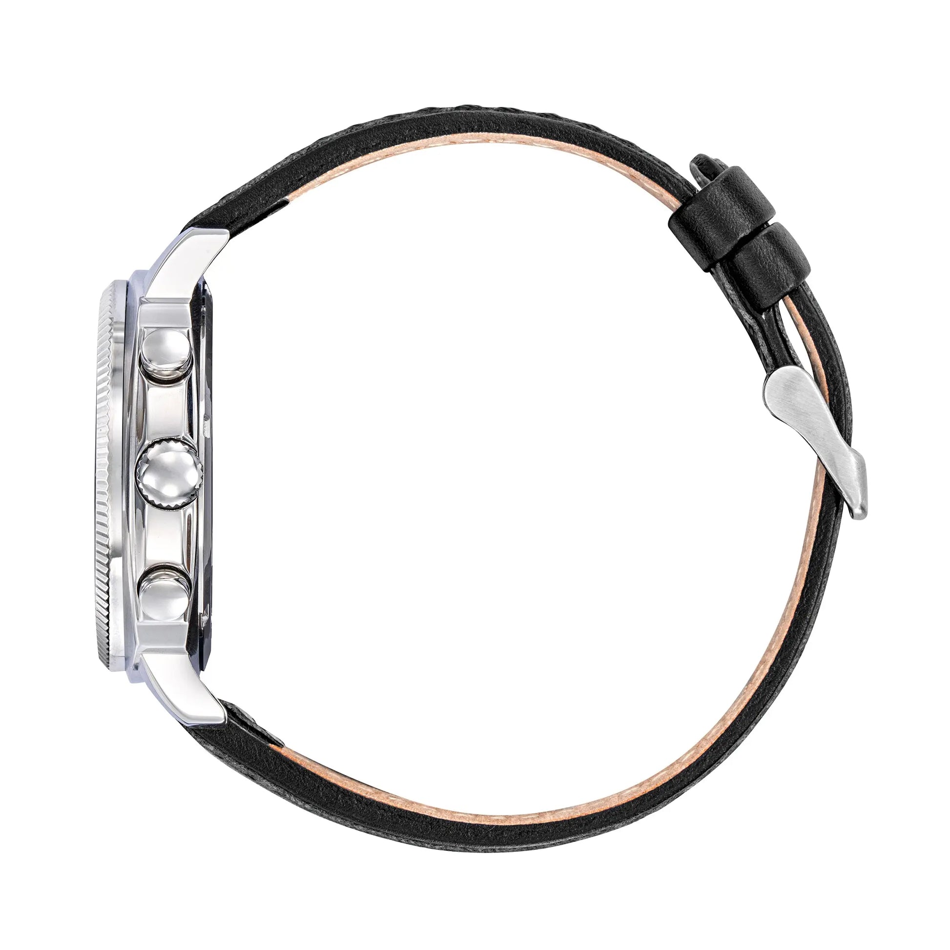 Rafale 666024 Coach Chronograph Black Leather Strap Rafale