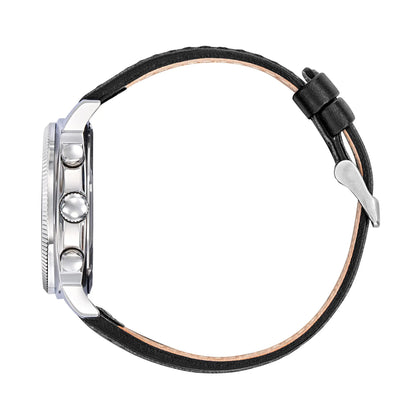 Rafale 666024 Coach Chronograph Black Leather Strap Rafale