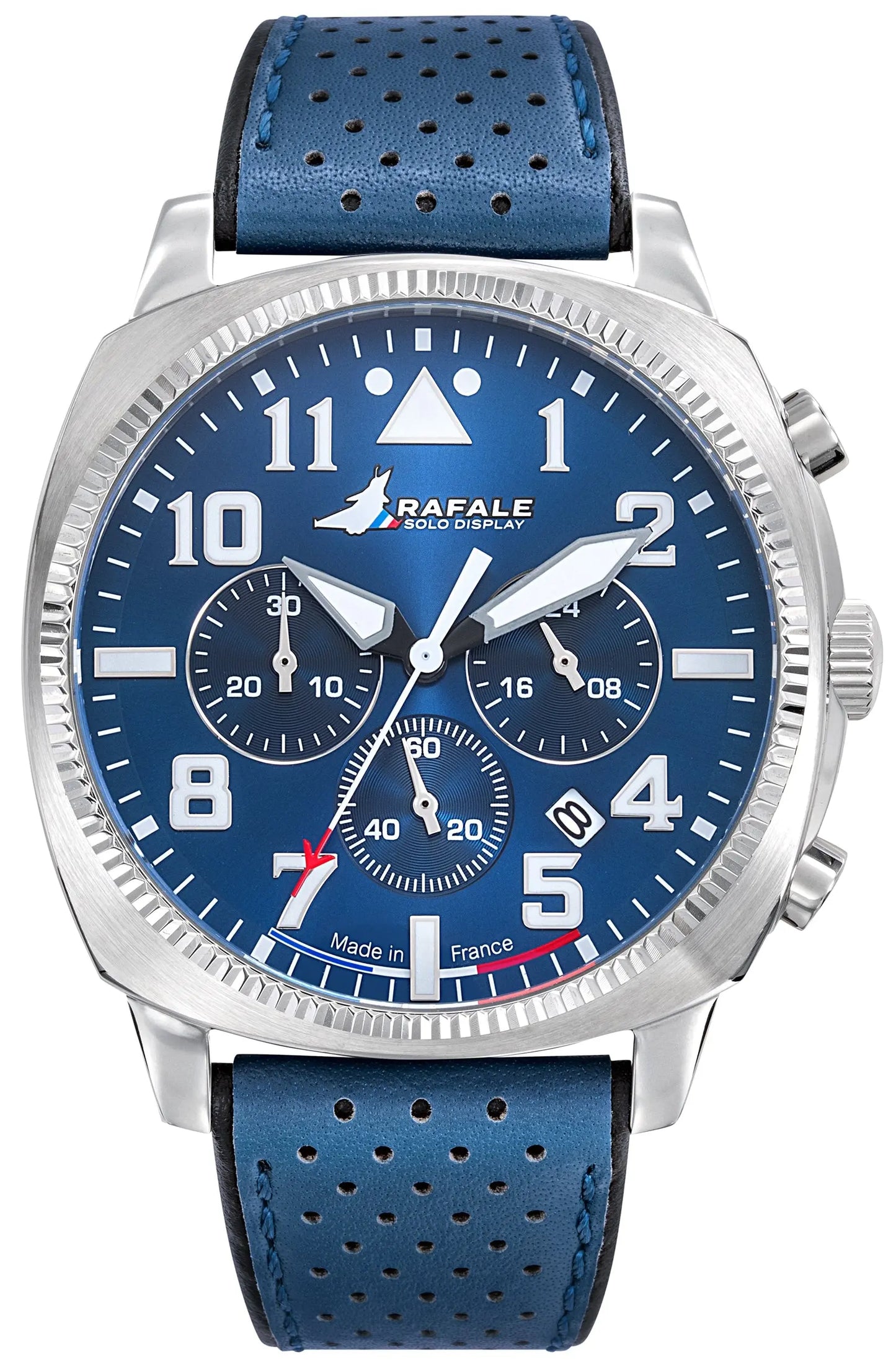 Rafale 666025 Coach Chronograph Blue Leather Strap Rafale