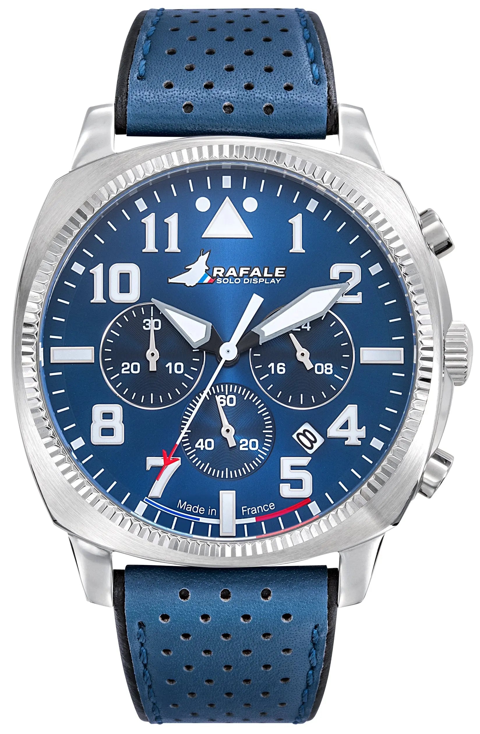 Rafale 666025 Coach Chronograph Blue Leather Strap Rafale