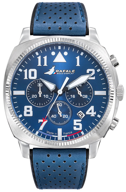 Rafale 666025 Coach Chronograph Blue Leather Strap Rafale