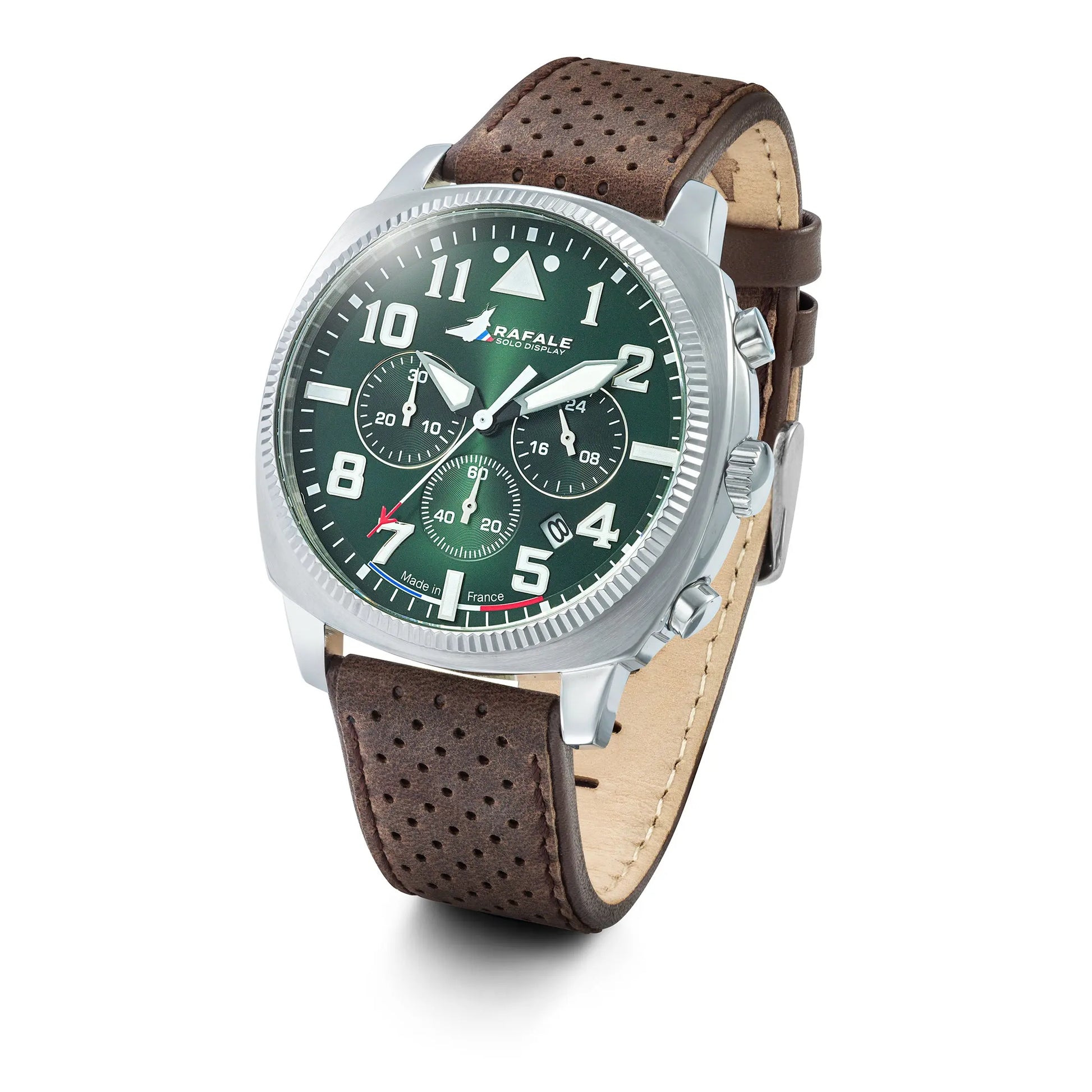 Rafale 666026 Coach Chronograph Brown Leather Strap Rafale