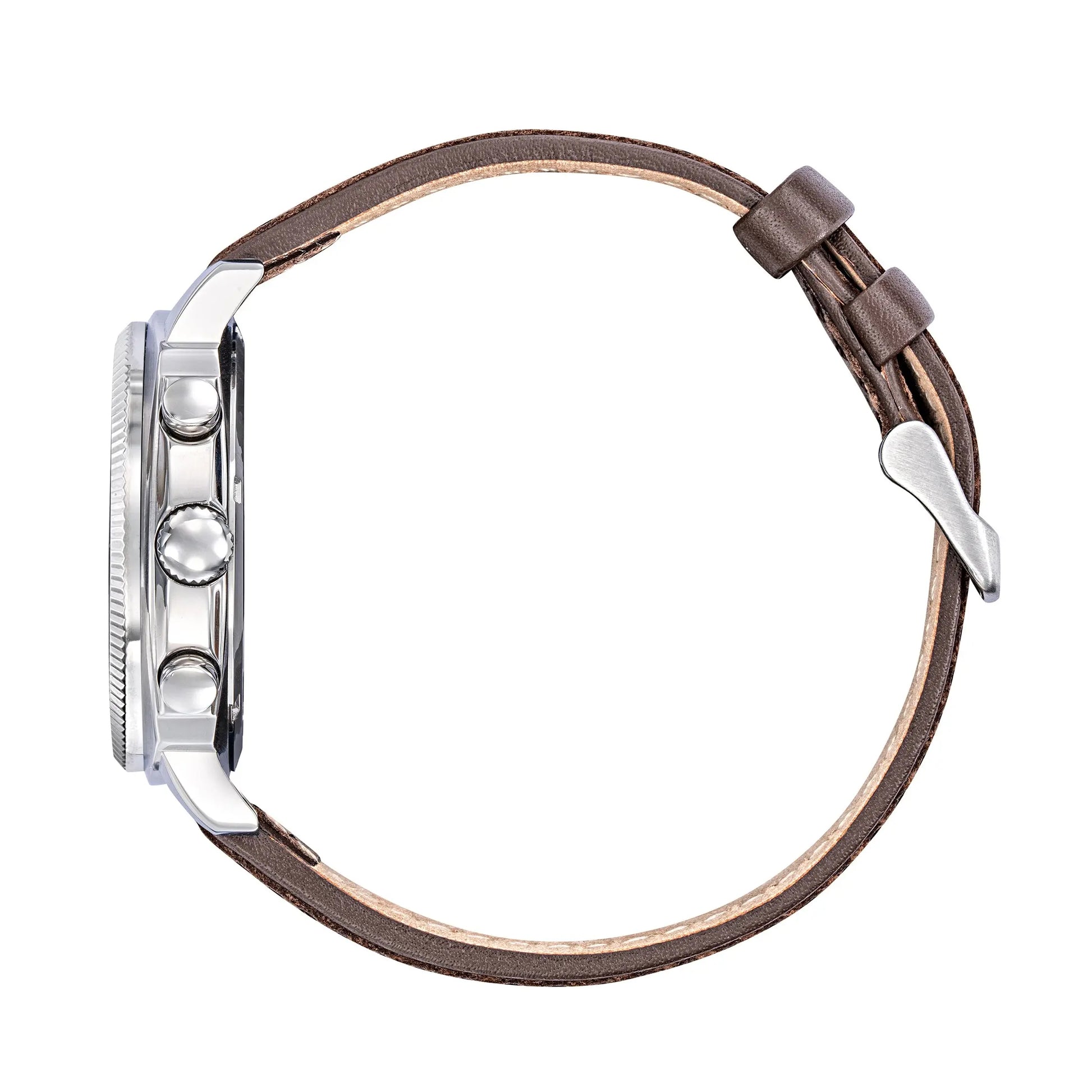 Rafale 666026 Coach Chronograph Brown Leather Strap Rafale