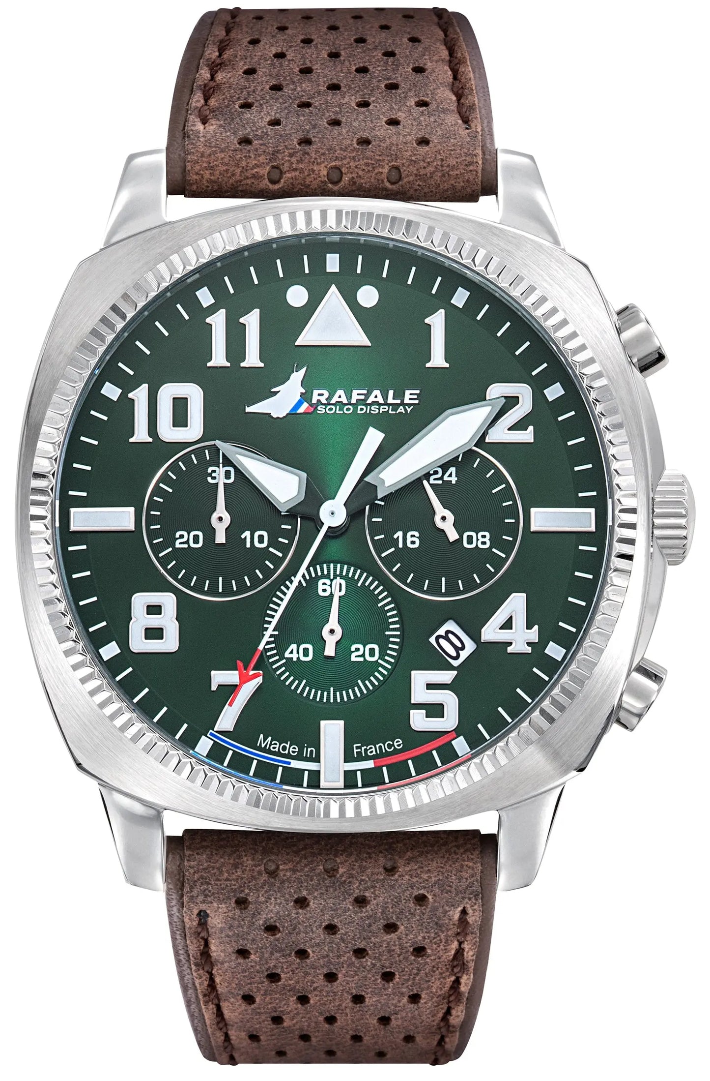 Rafale 666026 Coach Chronograph Brown Leather Strap Rafale