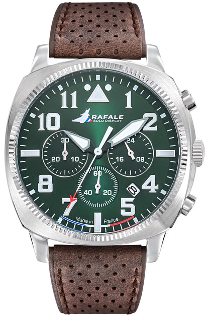 Rafale 666026 Coach Chronograph Brown Leather Strap Rafale