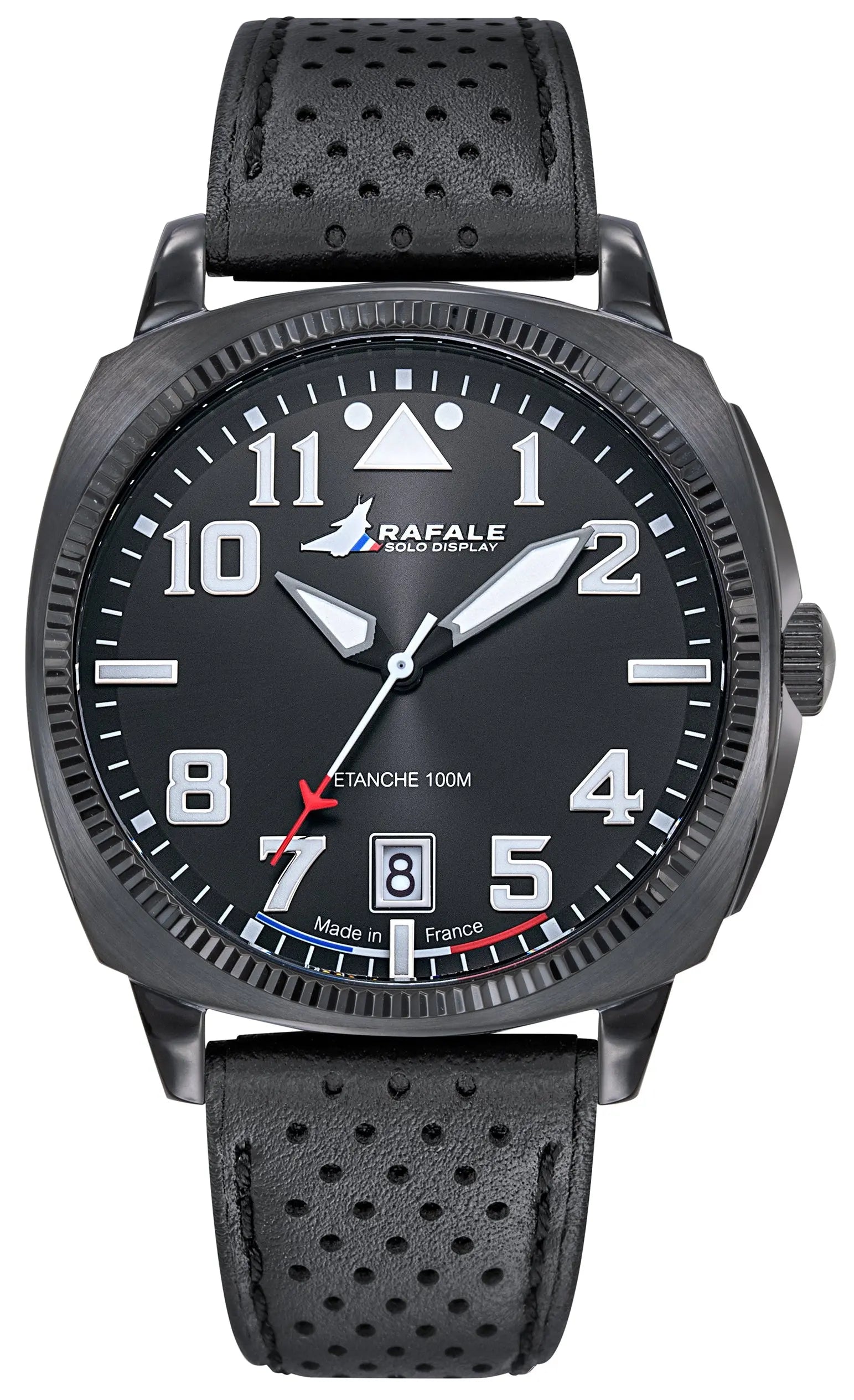 Rafale 666033 Coach Black Leather Strap Rafale