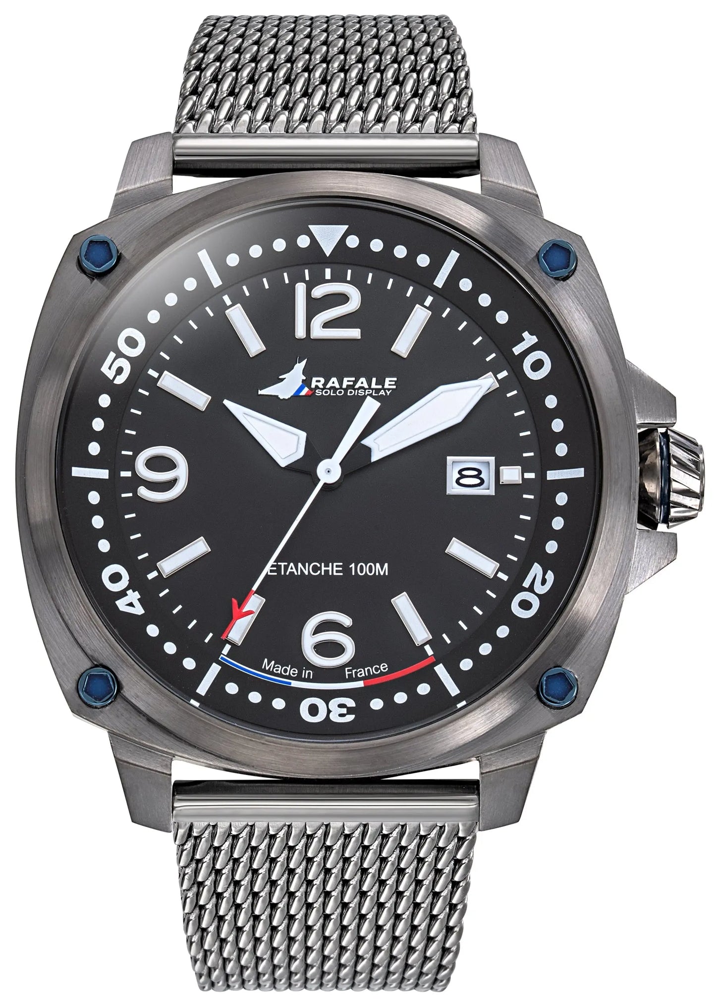Rafale 666036 Pilote Silver Stainless Steel Bracelet Rafale