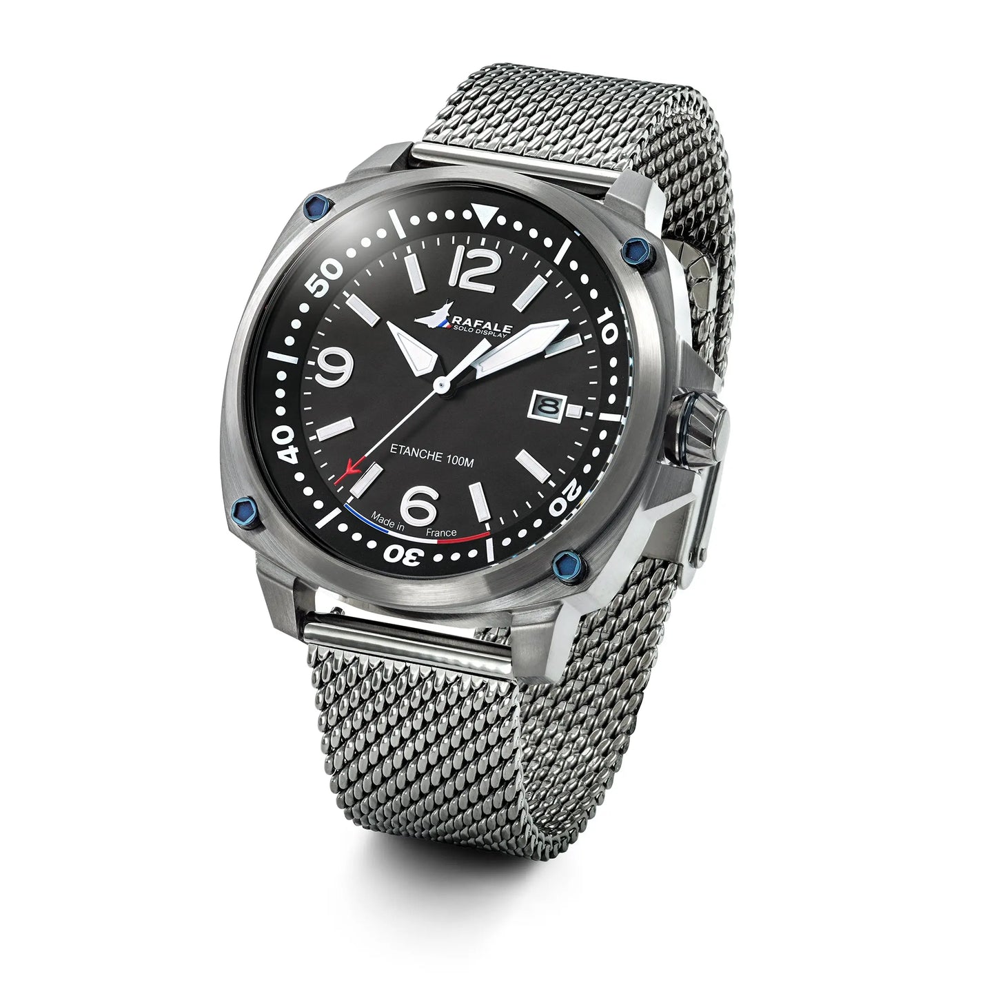 Rafale 666036 Pilote Silver Stainless Steel Bracelet Rafale