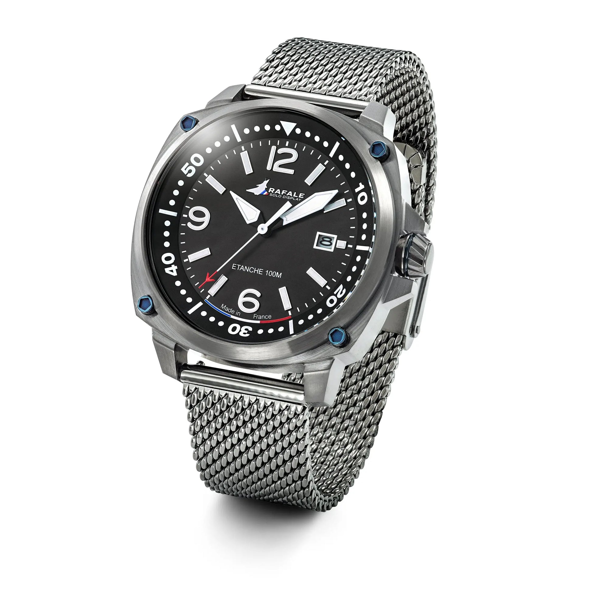 Rafale 666036 Pilote Silver Stainless Steel Bracelet Rafale
