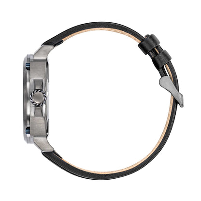 Rafale 666039 Pilote Automatic Black Leather Strap Rafale