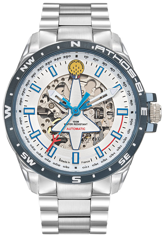 Patrouille De France 668111 Athos 8 Automatic Stainless Steel Bracelet
