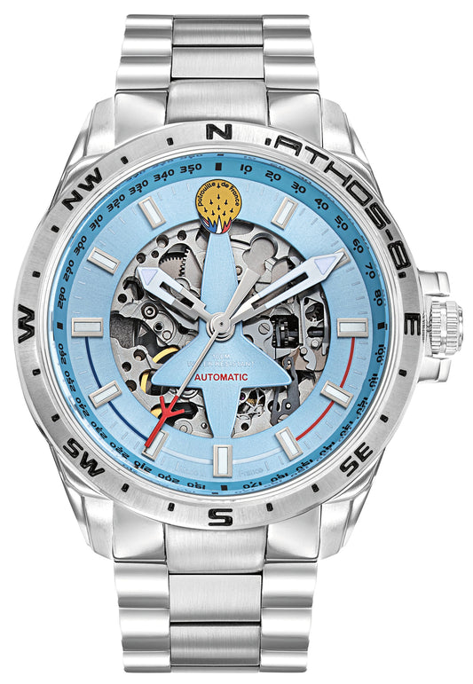 Patrouille De France 668144 Athos 8 Automatic Stainless Steel Bracelet