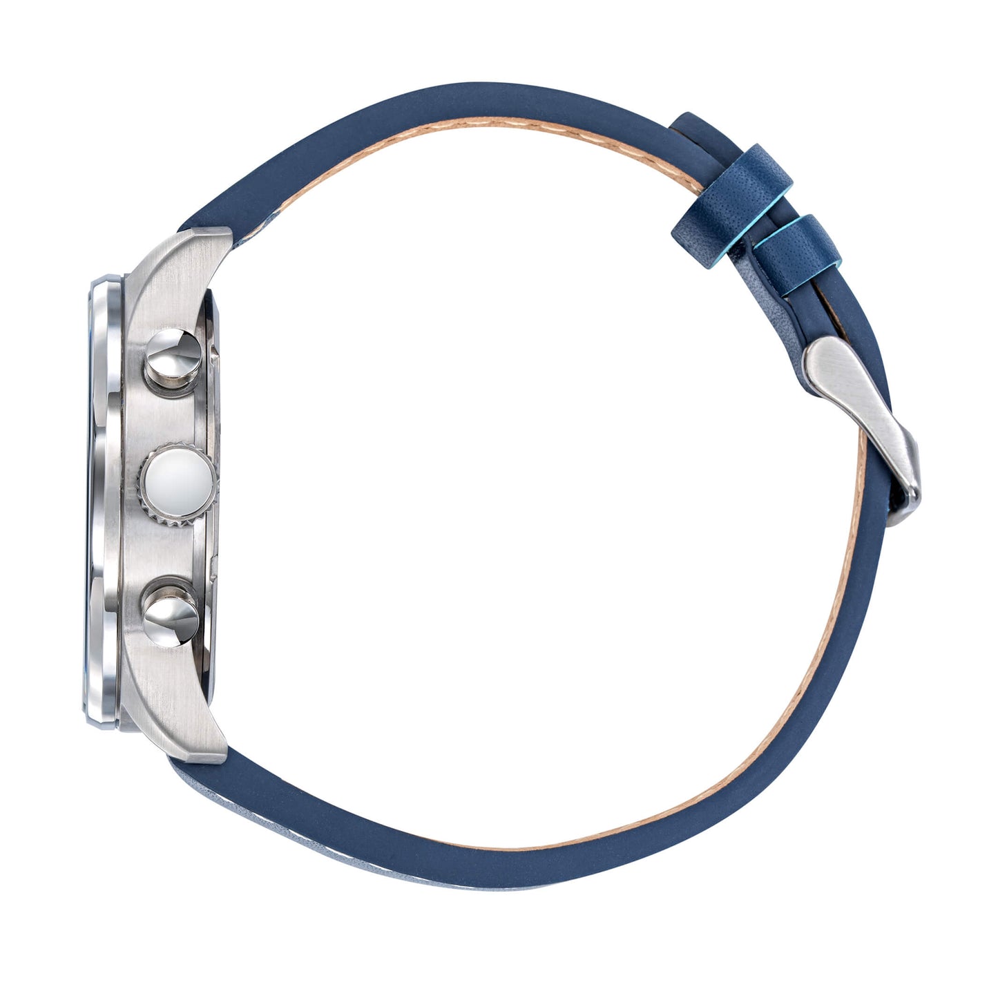 Patrouille De France 668145 Athos 1 Blue Leather Strap
