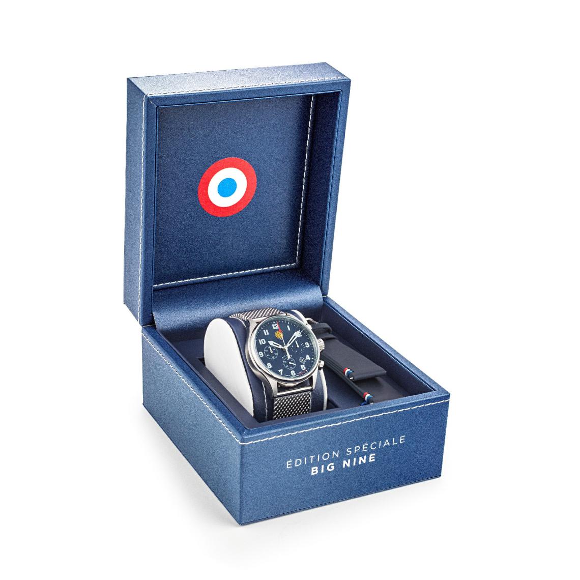 Patrouille De France 668906 Big Nine Chronograph Stainless Steel Bracelet Special Edition