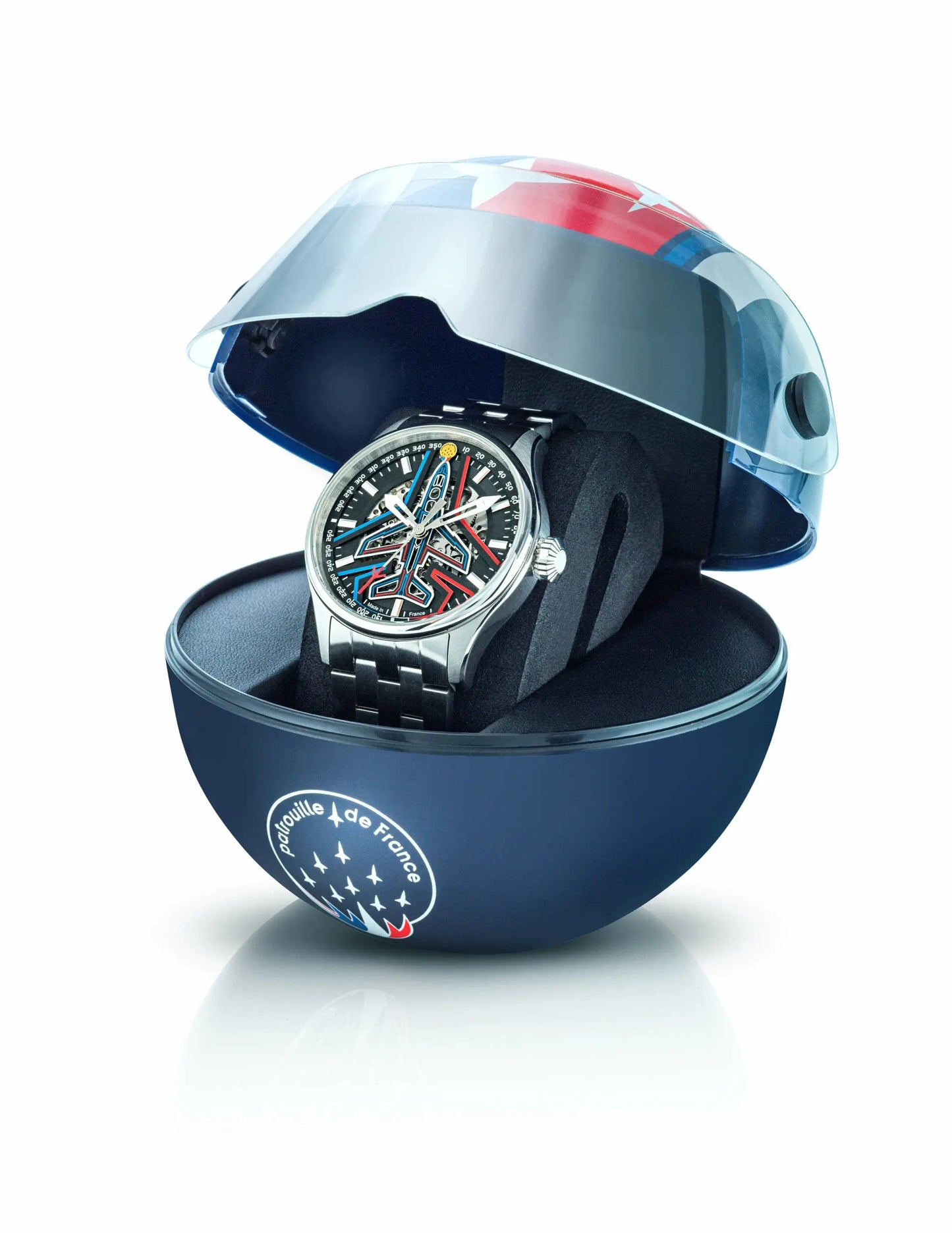 Patrouille De France 668908 Athos Coffret Automatique Stainless Steel Bracelet