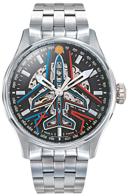 Patrouille De France 668908 Athos Coffret Automatique Stainless Steel Bracelet