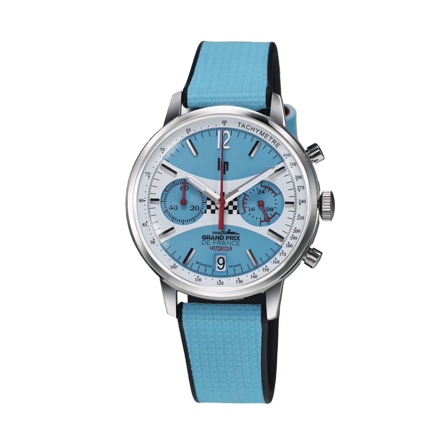 LIP 670076 Rallye GPFH 2026 Black-Blue Leather Strap