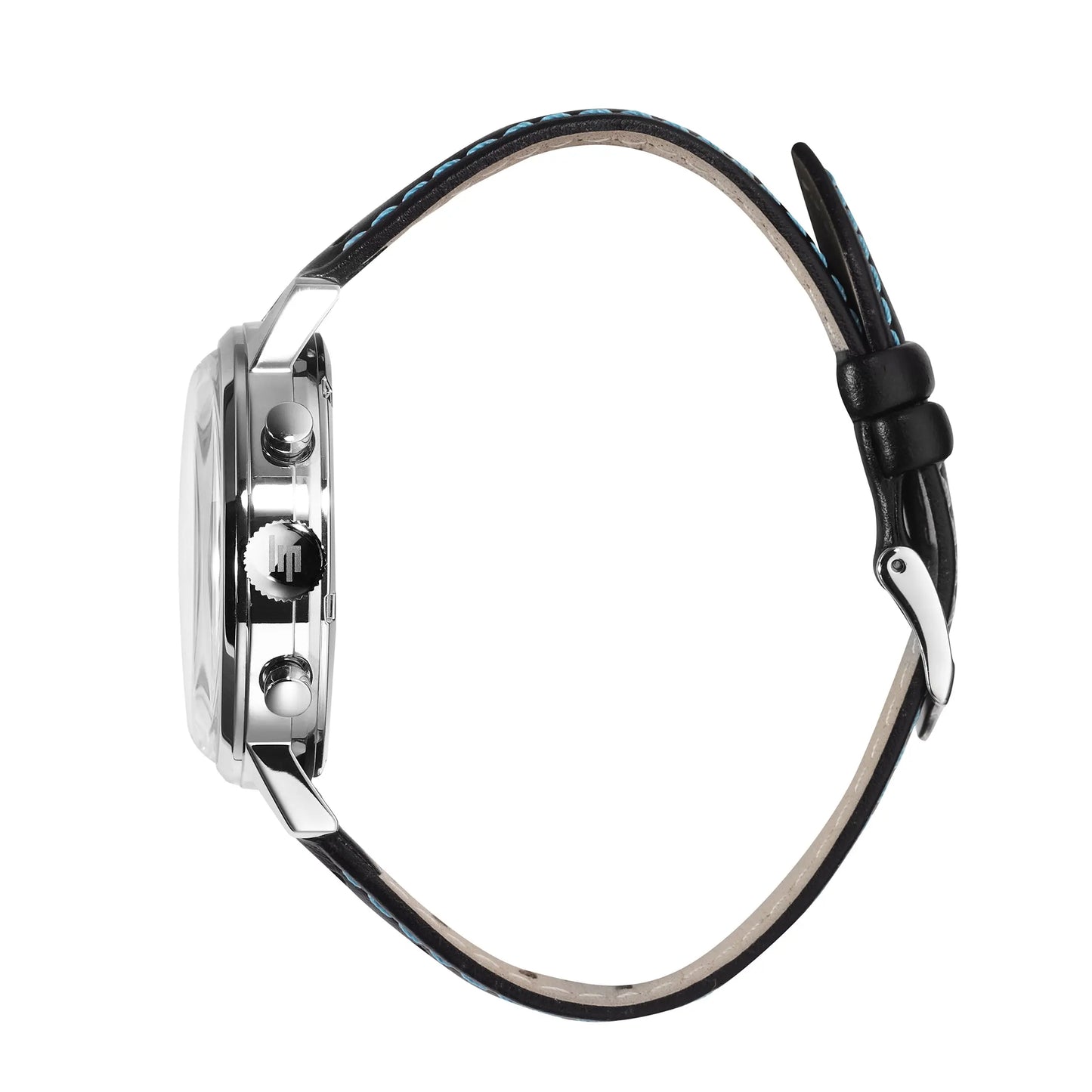 LIP 670076 Rallye GPFH 2026 Black-Blue Leather Strap