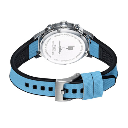 LIP 670076 Rallye GPFH 2026 Black-Blue Leather Strap
