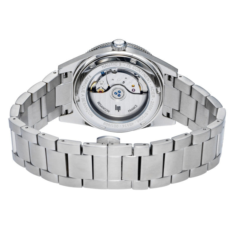 LIP 670096 Nautic 3 Automatique Silver Stainless Steel Bracelet