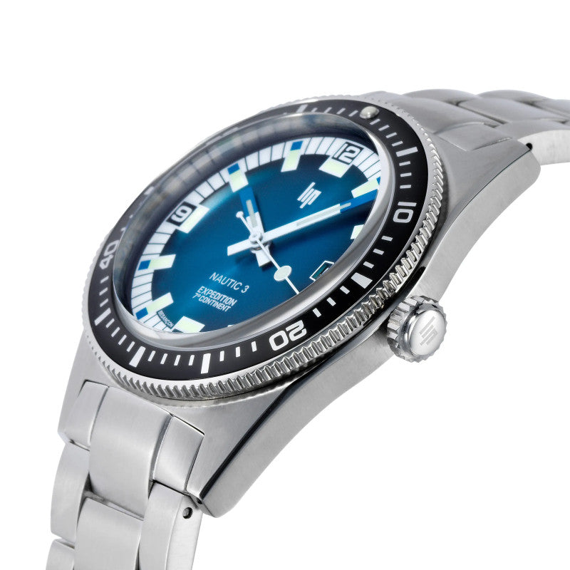 LIP 670096 Nautic 3 Automatique Silver Stainless Steel Bracelet