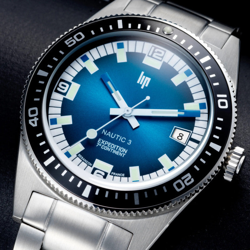 LIP 670096 Nautic 3 Automatique Silver Stainless Steel Bracelet