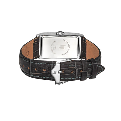 LIP 671000 Churchill T18 Black Leather Strap