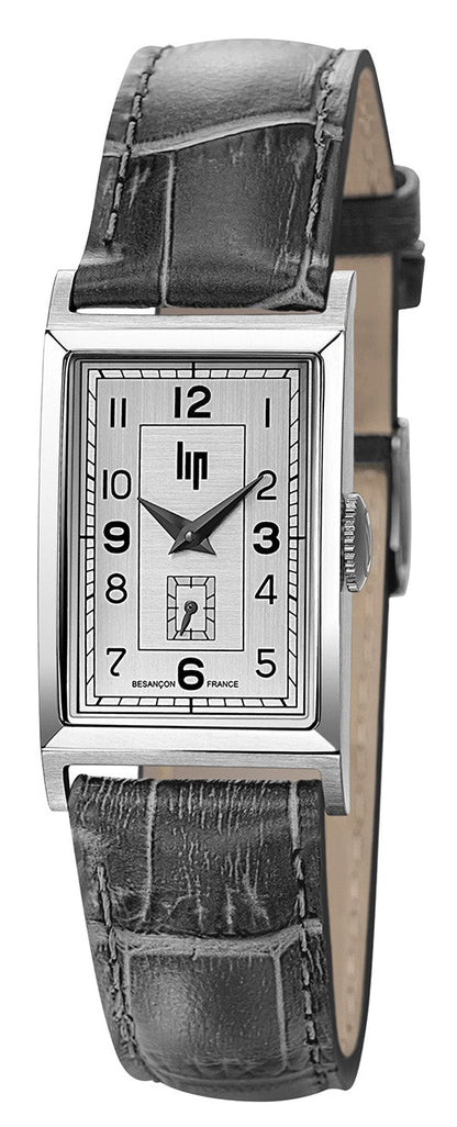 LIP 671000 Churchill T18 Black Leather Strap