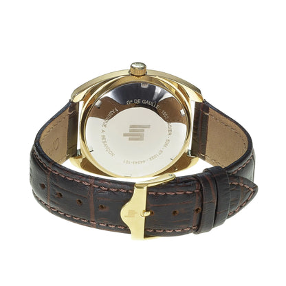 LIP 671022 General De Gaulle Brown Leather Strap Lip