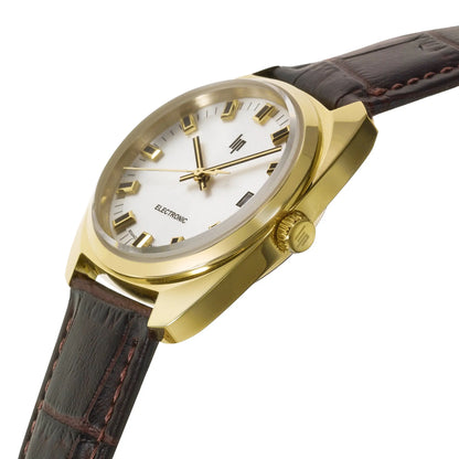 LIP 671022 General De Gaulle Brown Leather Strap Lip