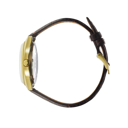 LIP 671022 General De Gaulle Brown Leather Strap Lip