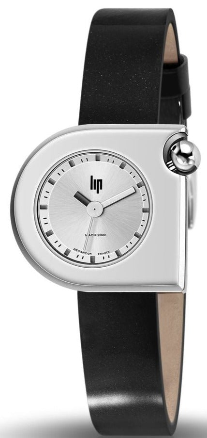 LIP 671162 Mach 2000 Mini Black Leather Strap