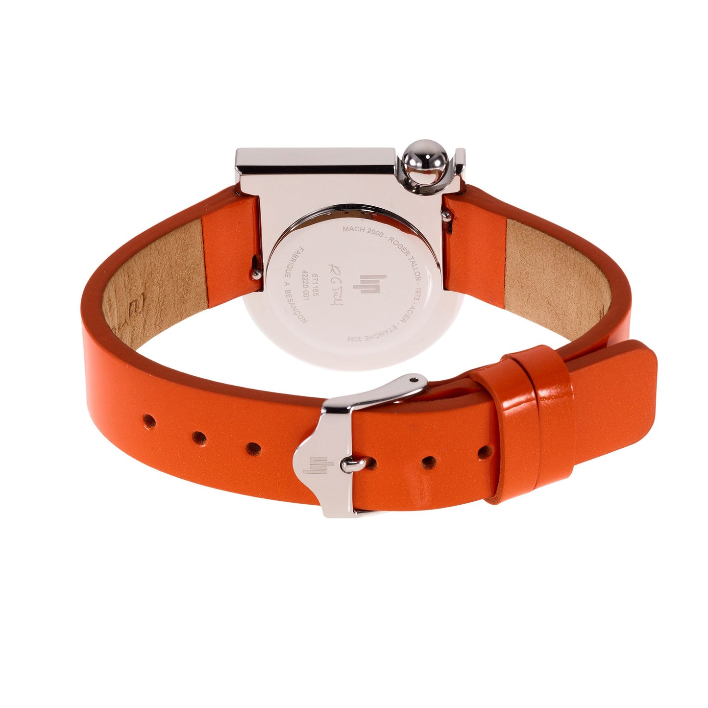 LIP 671165 Mach 2000 Mini Orange Leather Strap